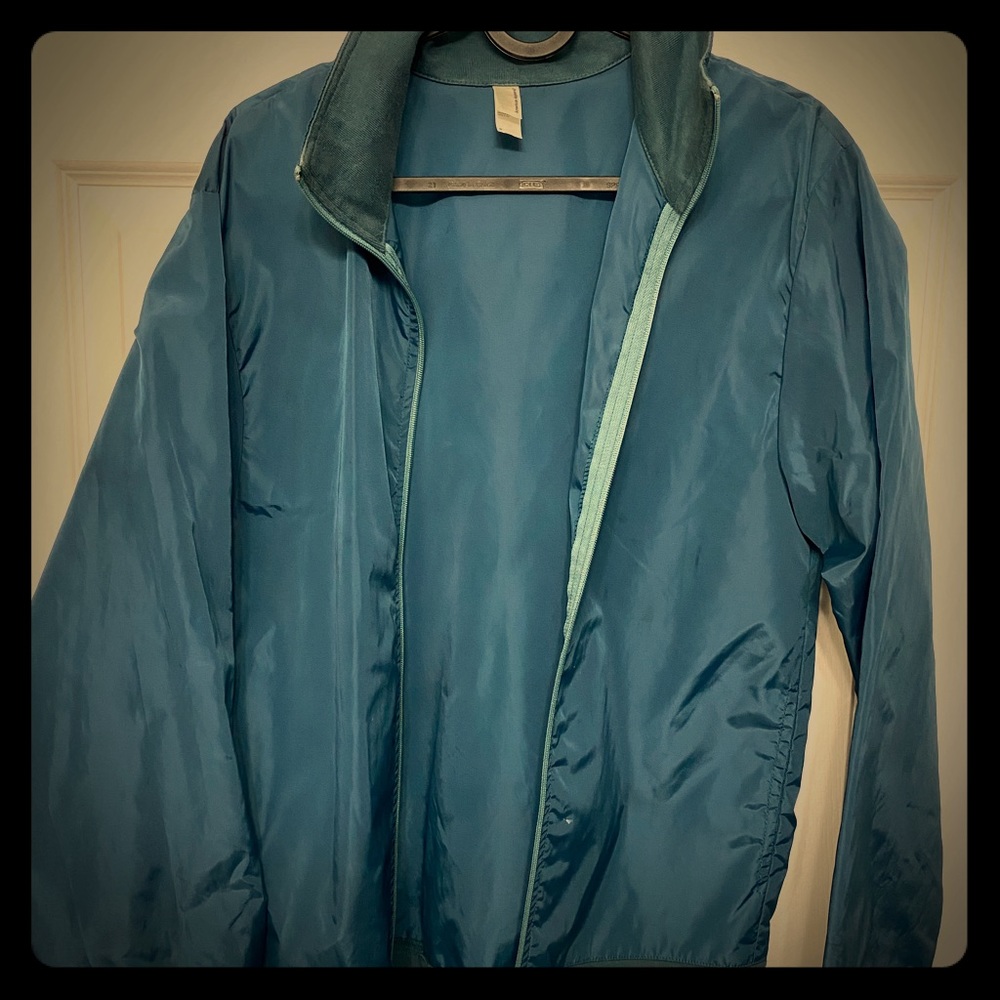 Blue windbreaker
